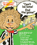 Leon's Lightning Safety Soccer Poster